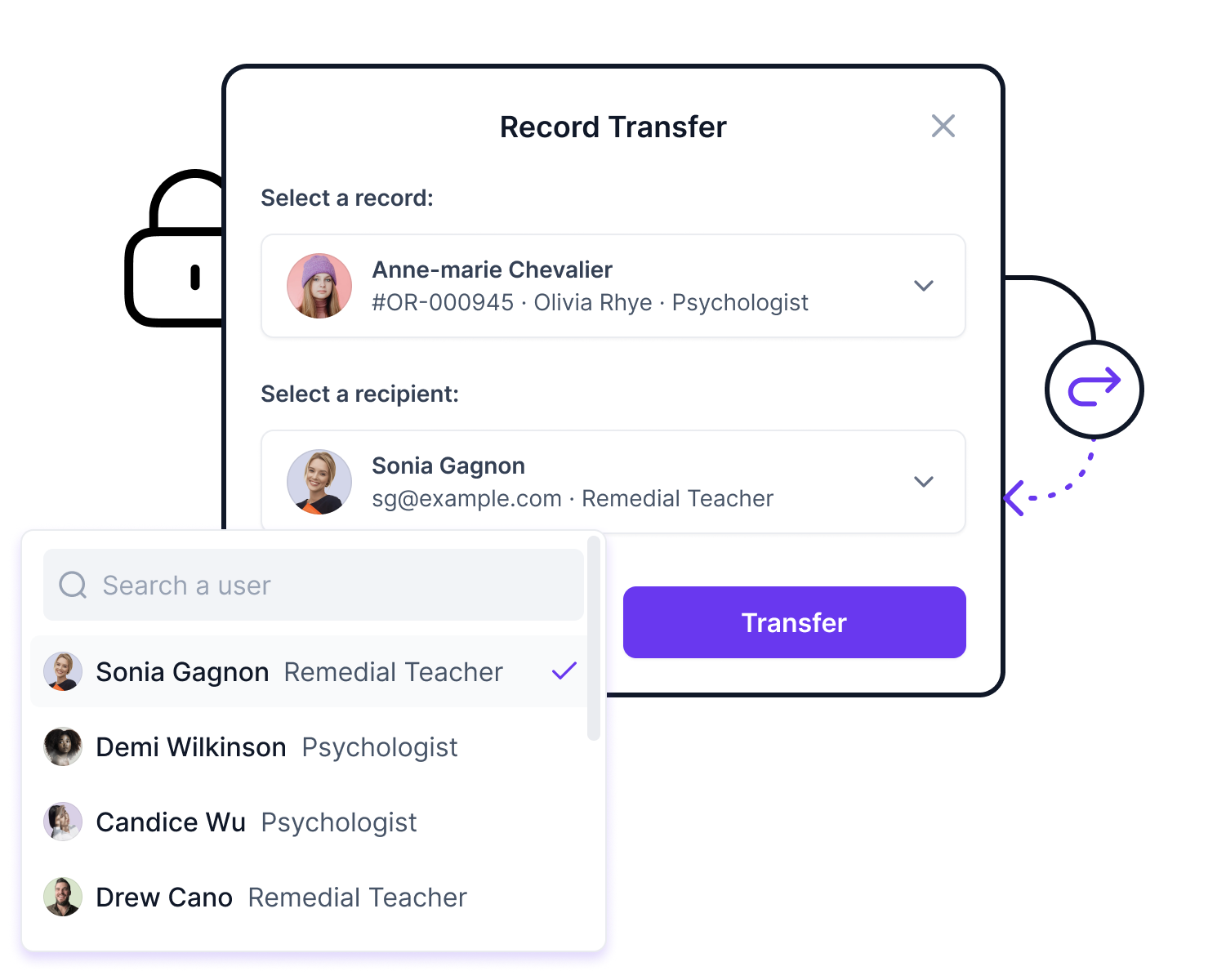 Simplified Record Transferring